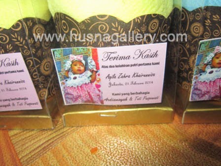 souvenir kelahiran aqiqah handuk unik towel cake