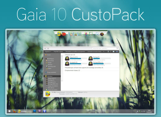 Gaia 10 CustoPack (nice theme) for windows 7