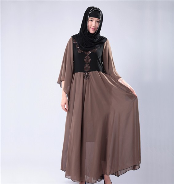 Model dress pesta muslim desain modern dan indah terbaru 2017/2018