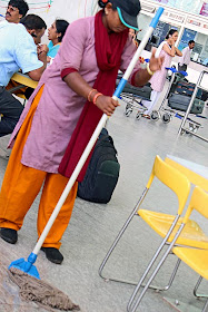 sweeper at Bangalore airport