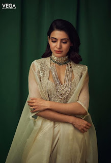 Samantha Akkineni Beautiful Pics In White Ghagra