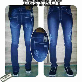 celana jeans sobek pria skinny original distro bandung