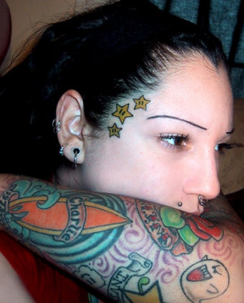 Face Tattoos For Hot Girls 2012 new