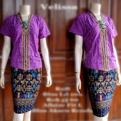 model-kebaya-rok-batik-prada-Velisa-ungu