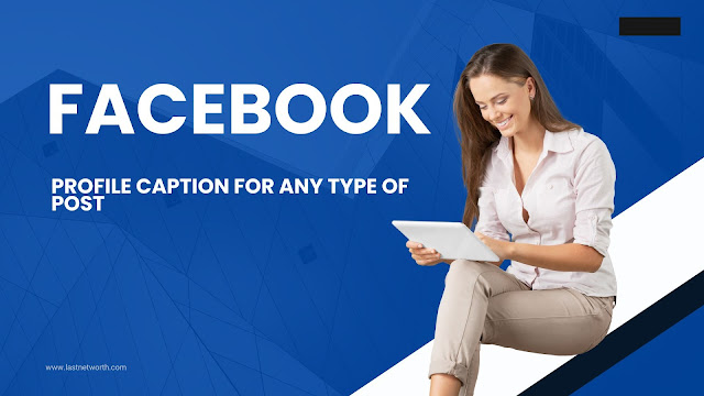 Facebook profile caption for any type of post