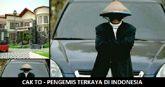 Cak To Pengemis Rp 5 Milyar Punya 2 Rumah dan Hondal CRV