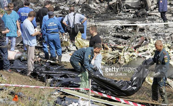 Air crash disaster Pulkovo 612 flight
