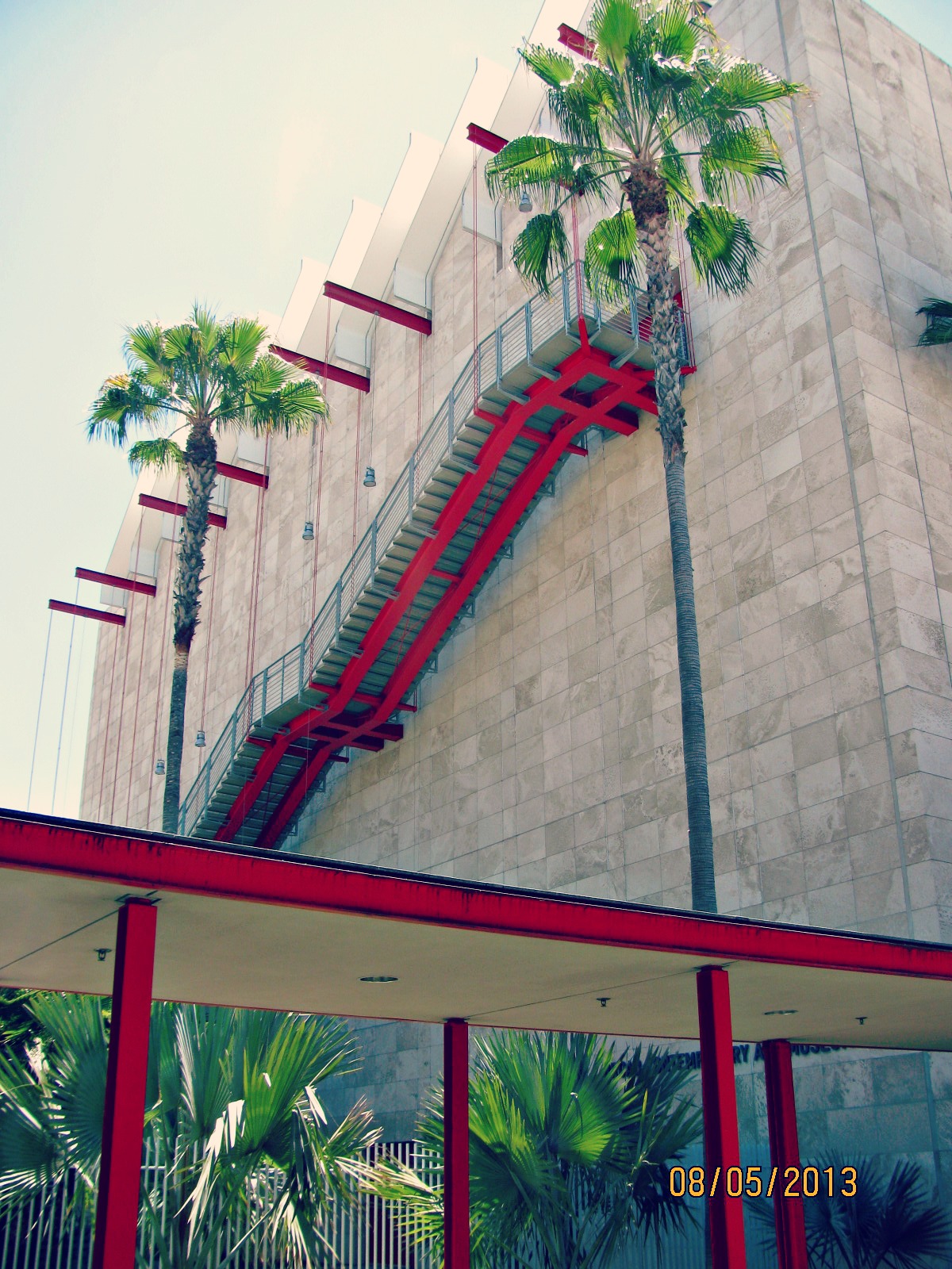 LACMA // Floating Red Staircase