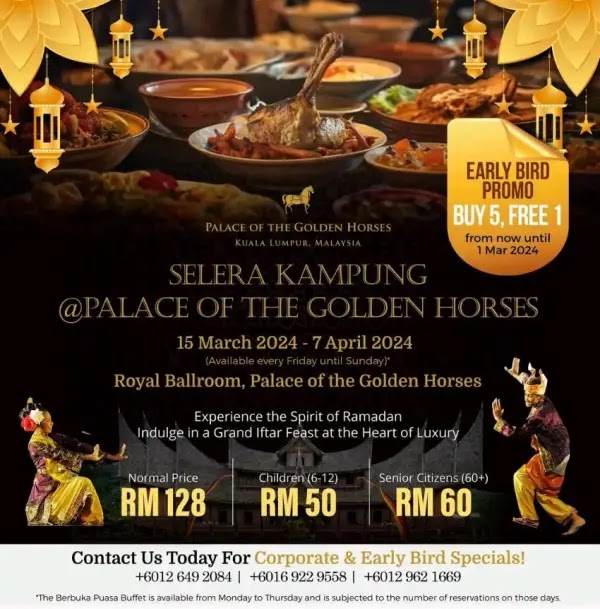 Poster Buffet Ramadhan 2024 di Palace Of The Golden Horses