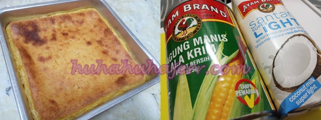 Resepi Kuih Bingka Jagung Sedap Melekat, Lazat!