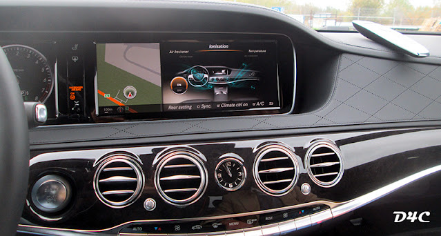 The 2014 Mercedes S500 - infotaiment system.