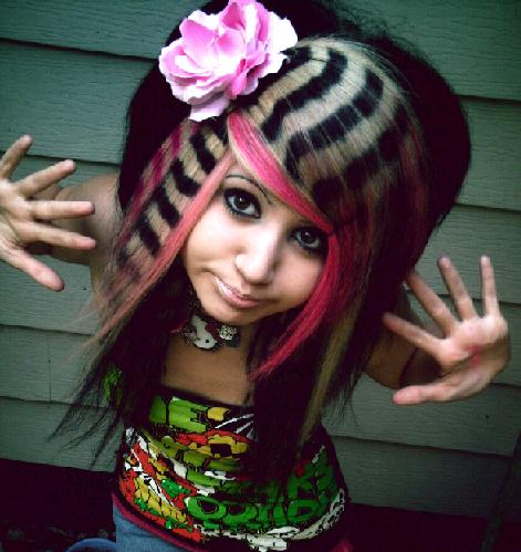 colorful emo hairstyles. Colorful Emo Hairstyles