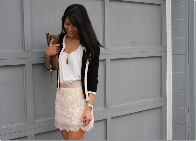 Sequined Mini Skirt