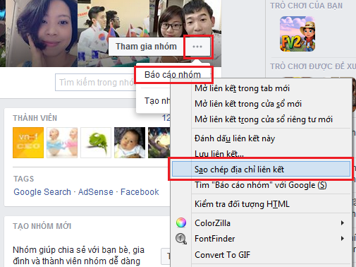 Lấy các loại ID của Facebook: Profile, Fanpage, Group, Bài viết, Hình ảnh 