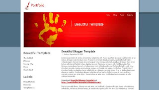 Portfolio XML Blogger Template