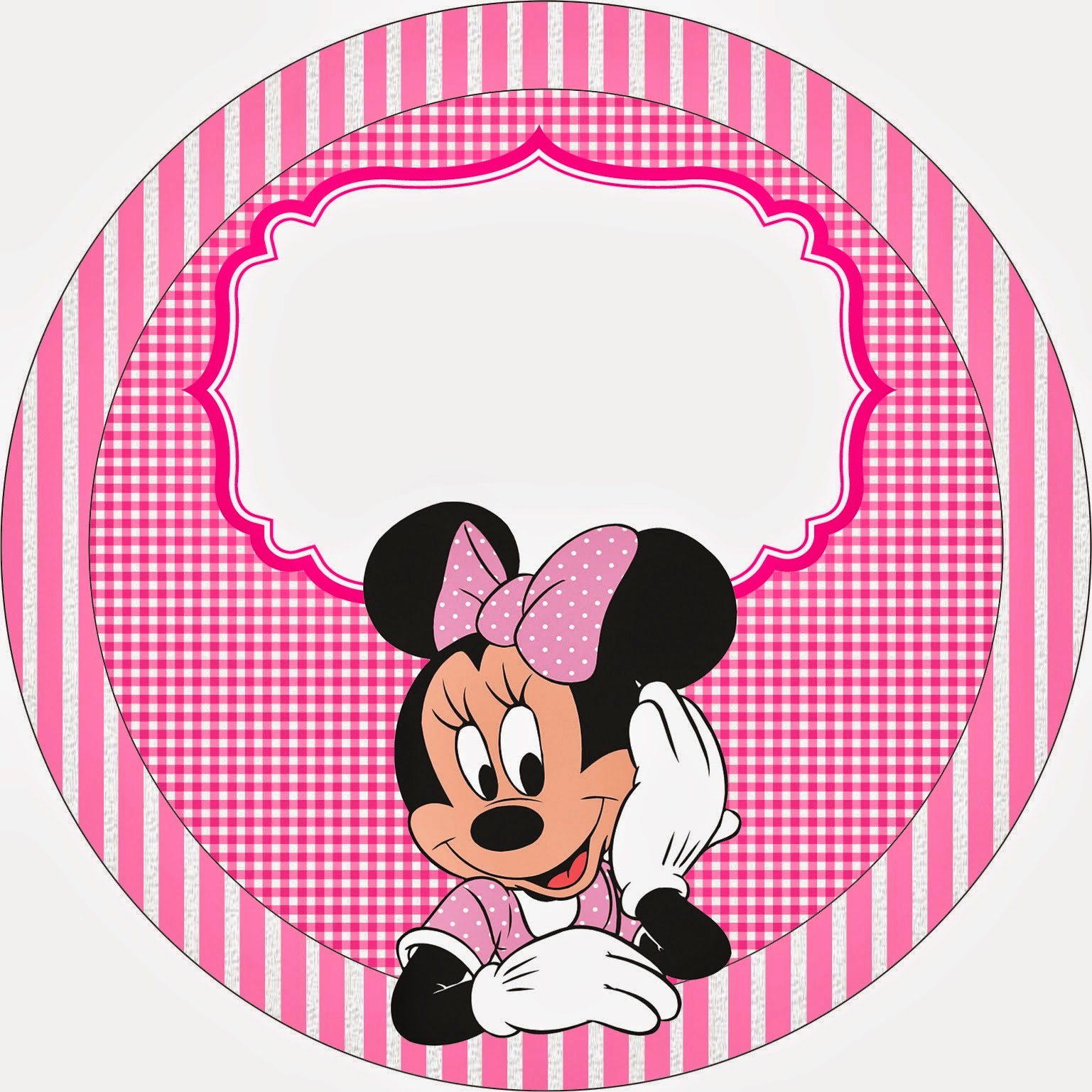 minnie pink squares free party printables and boxes oh