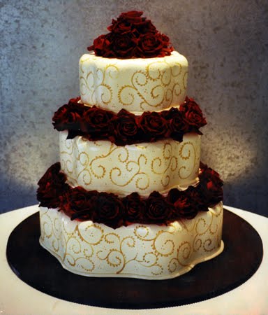 Rose Wedding Cake