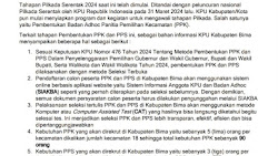 KPU Kabupaten Bima Buka Pendaftaran PPK dan PPS Untuk Pilkada melalui Website SIAKBA