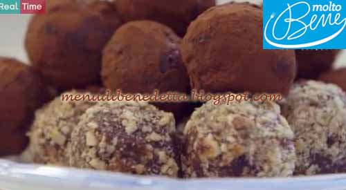 Tartufini alle Nocciole e Marron Glacè ricetta Molto Bene su Real Time