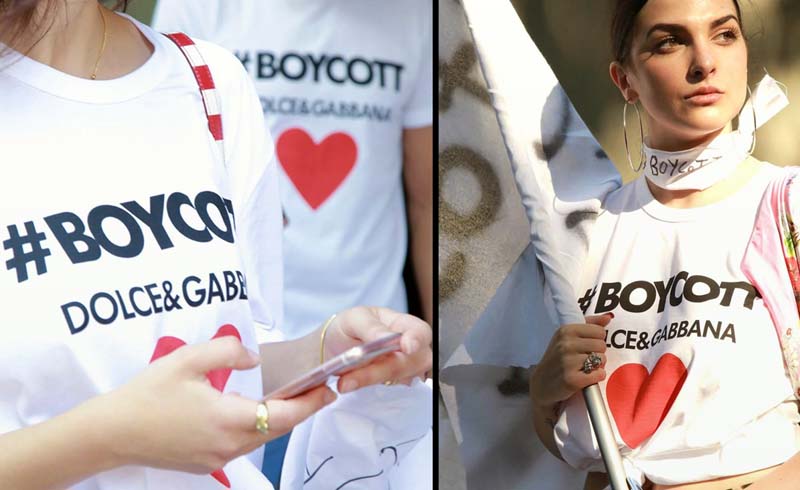 boycott dolce and gabbana