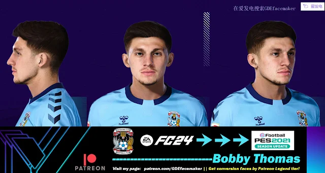 PES 2021 Bobby Thomas Face