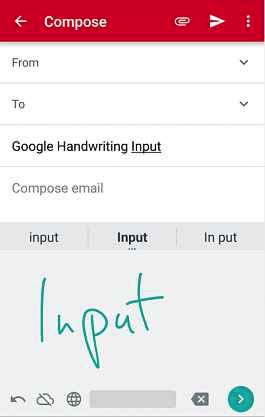 Write text with your finger (Android)