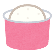 アイスクリームのイラスト（カップ）