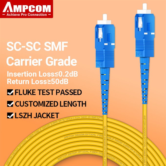 Upgrade Your Network: AMPCOM SC to SC UPC Fiber Optic Patch Cable for Enhanced Speed and Efficiency
