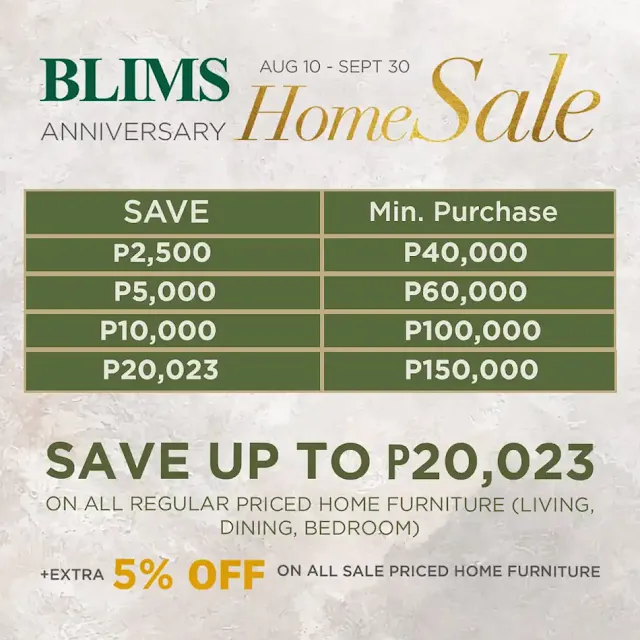 BLIMS To Hold Anniversary Home Sale