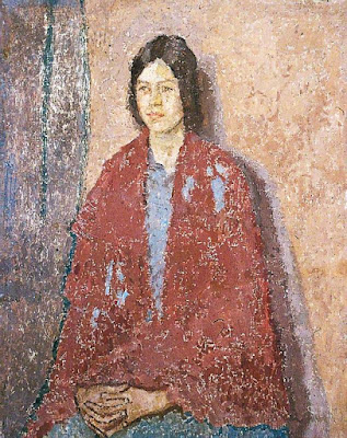 Young Woman in a Red Shawl (1917/23), Gwen John