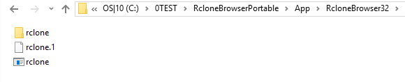 Move rclone to main appdir