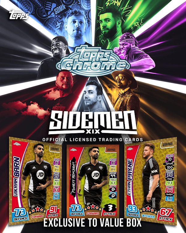 Football Cartophilic Info Exchange: Topps - Topps Chrome x Sidemen