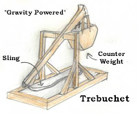 drawing of a trebuchet