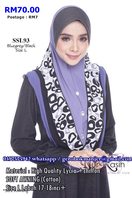 TUDUNG SHIBA NURKASIH SOFT AWNING L