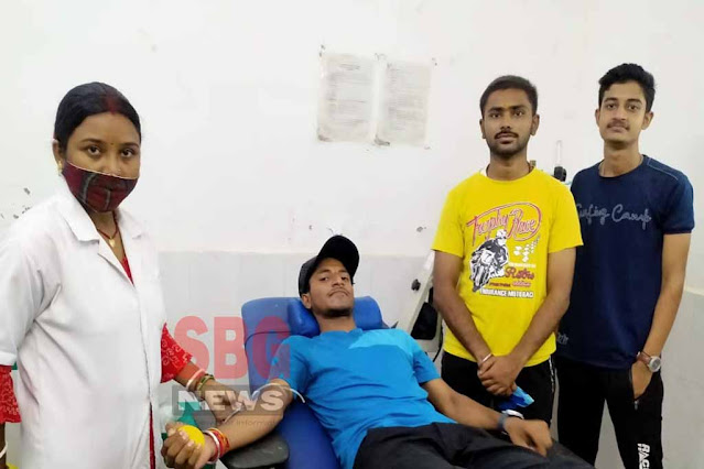 साहिबगंज महाविद्यालय के सक्रिय स्वयंसेवक ने रक्तदान करके बचाई एक की जान