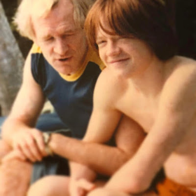 Jared Harris with his father in younger age