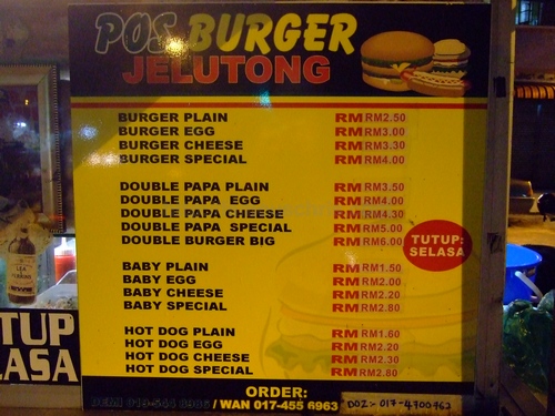 That DAYUMM! Burger: Post Burger Jelutong