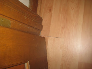 Several of the closets had these bad seams and joints