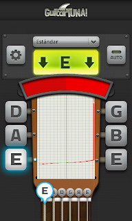 Afinar nuestra guitarra con GuitarTuna, App, Android, Smartphone, Guitarra, Aplicación gratuita, Descargar, Afinar instrumento