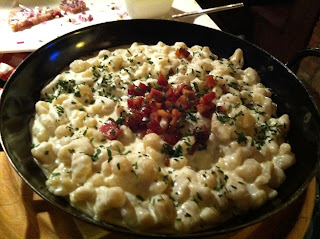 Bryndzove Halusky (gnocchi with Bryndza cheese & bacon)