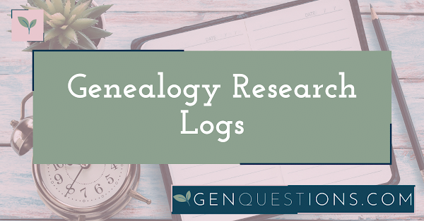 genealogy research calendars and logs