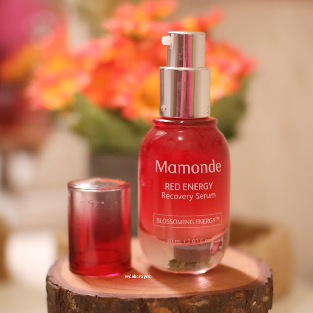 review mamonde red energy recovery serum