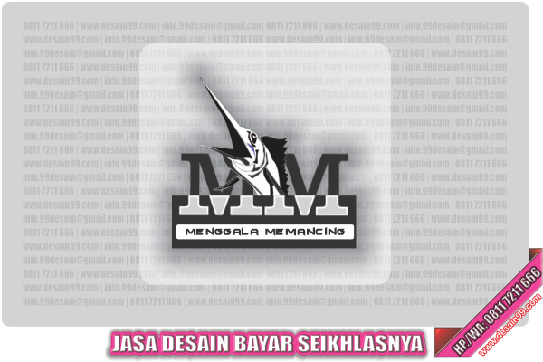 Logo Komunitas Mancing Menggala | Desain Logo Bayar Seikhlasnya | portofolio designed by : www.Desain99.com