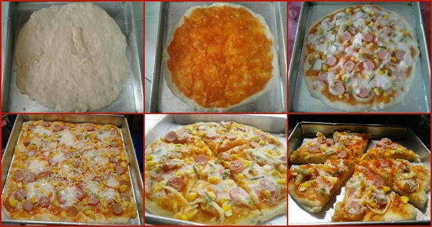 Resep Pizza Tanpa Ulen Praktis, Cepat, Kilat. Bisa Pakai Teflon. Hasilnya Enak dan Empuk