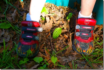 Austin's feet - shoes on wrong Austin's feet - shoes on wrong
