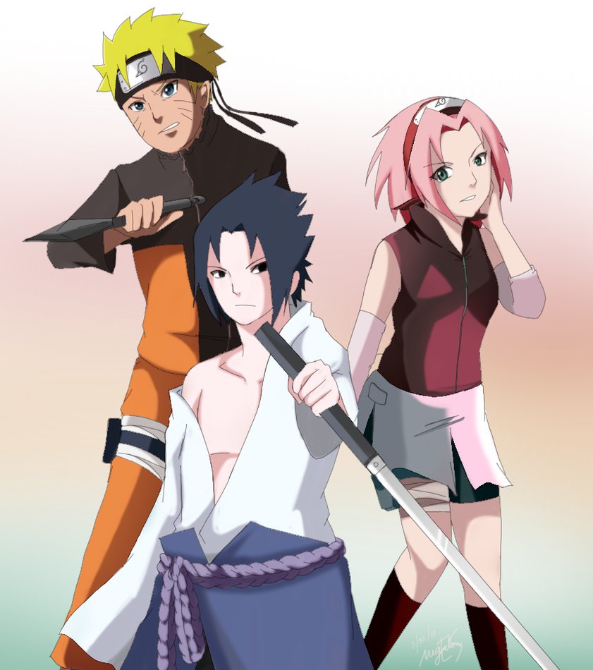 Gambar Naruto Sasuke Dan Sakura Tim 7 Gambar Kata Kata