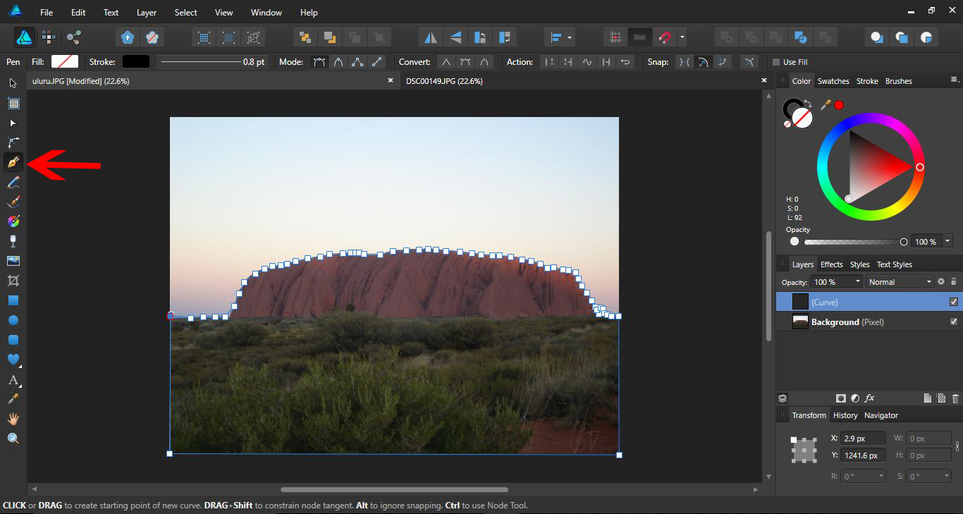 How to remove and change a background with Affinity