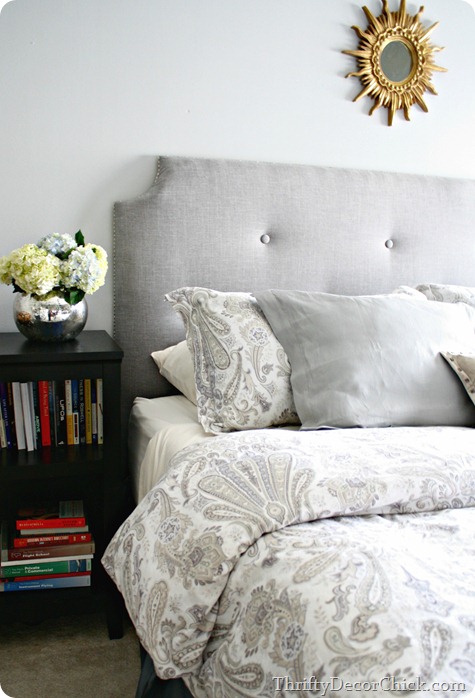 DIY tufted headboard