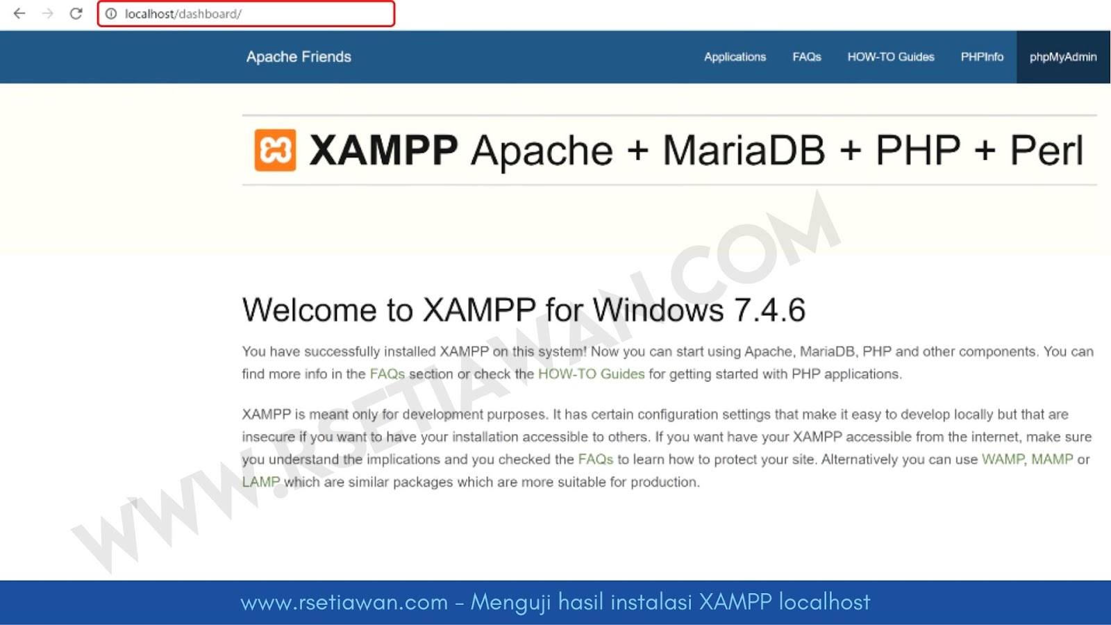 Cara install XAMPP di Windows 10