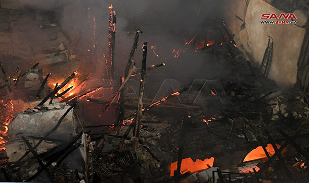 حريق ضخم في حي الثورة بدمشق وفرق الإطفاء تعمل على إخماده